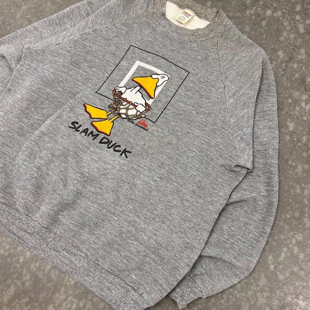 80's Vintage Basketball slam duck crewneck